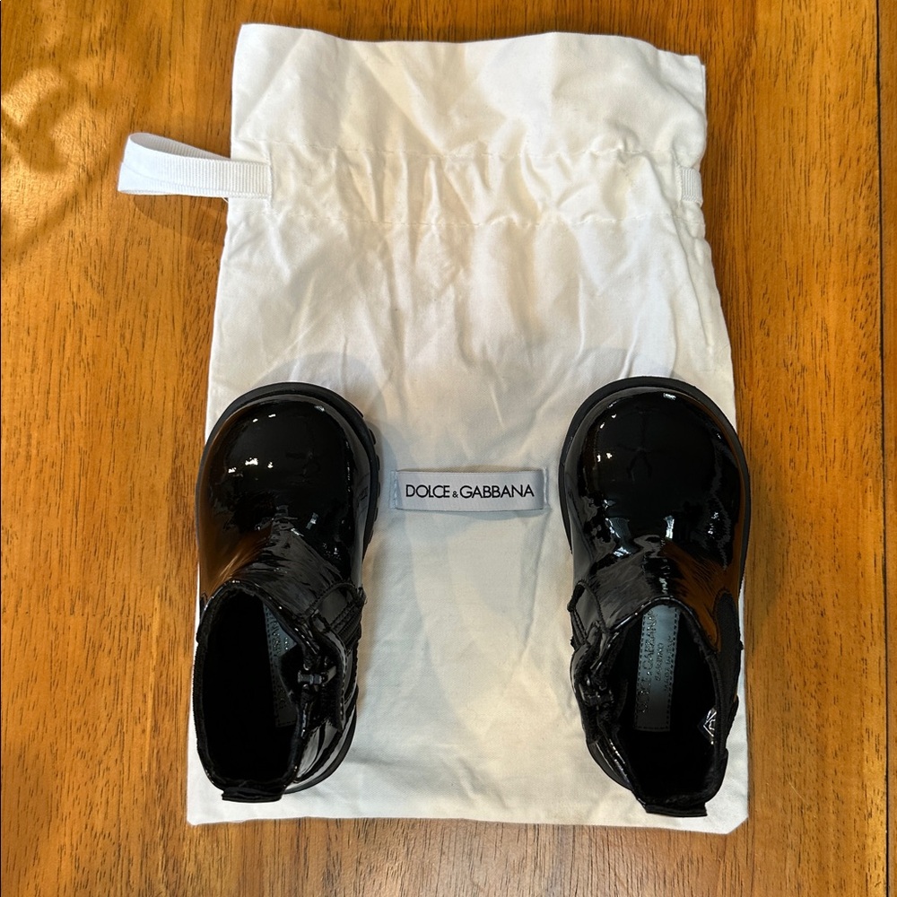 Dolce & Gabbana Black Kids Boots - Picture 6 of 9